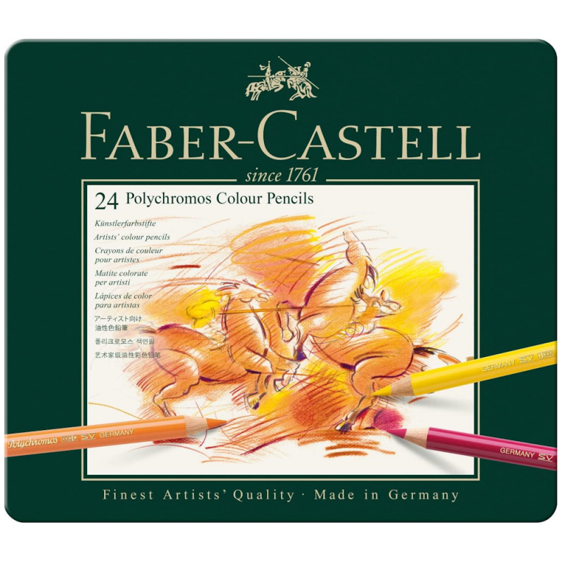 Polychromos Colour Pencil Tin (24pc)