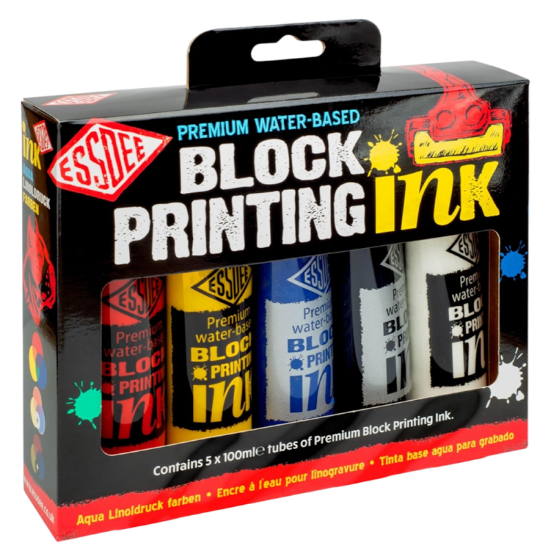 Premium Block Printing Ink Set (5pc)